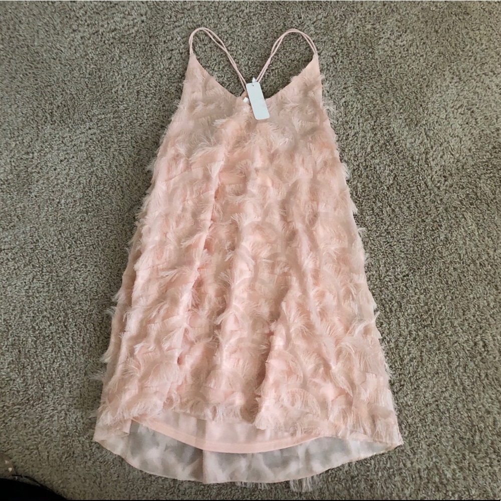 peach dress